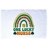 St Patricks Day One Lucky Nurse Women Nurses Microfiber Hand Towel