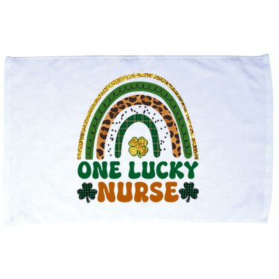 St Patricks Day One Lucky Nurse Women Nurses Microfiber Hand Towel