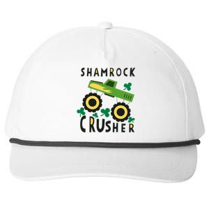 St Patrick's Day Shamrock Monster Truck Gift Snapback Five-Panel Rope Hat