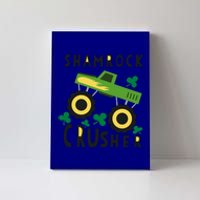 St Patrick's Day Shamrock Monster Truck Gift Canvas