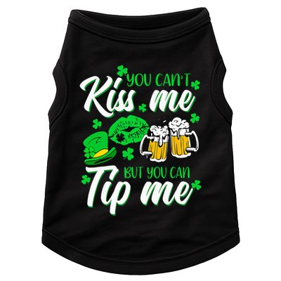 St Patricks Day Lucky Shamrock Waitress Bartender Waiter Doggie Tank