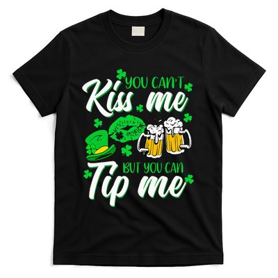 St Patricks Day Lucky Shamrock Waitress Bartender Waiter T-Shirt