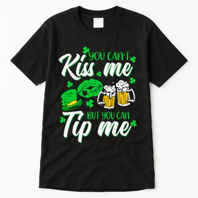 St Patricks Day Lucky Shamrock Waitress Bartender Waiter Tall T-Shirt