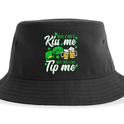St Patricks Day Lucky Shamrock Waitress Bartender Waiter Sustainable Bucket Hat