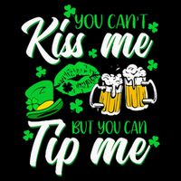 St Patricks Day Lucky Shamrock Waitress Bartender Waiter Drawstring Bag