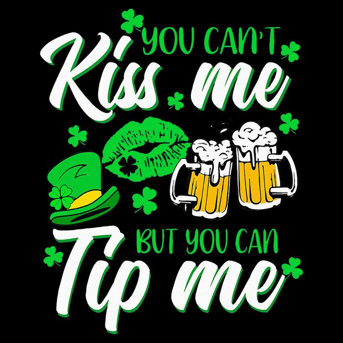 St Patricks Day Lucky Shamrock Waitress Bartender Waiter Drawstring Bag