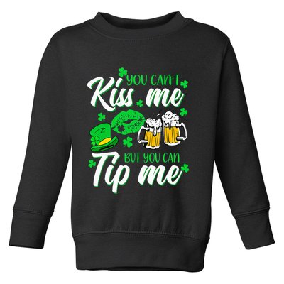 St Patricks Day Lucky Shamrock Waitress Bartender Waiter Toddler Sweatshirt