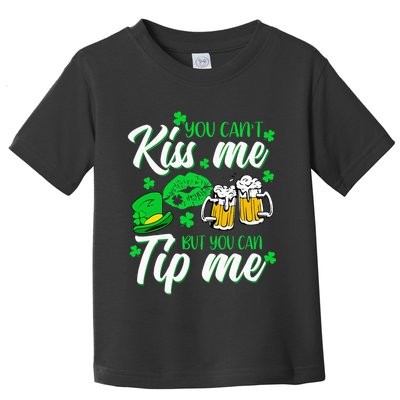 St Patricks Day Lucky Shamrock Waitress Bartender Waiter Toddler T-Shirt