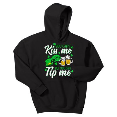 St Patricks Day Lucky Shamrock Waitress Bartender Waiter Kids Hoodie