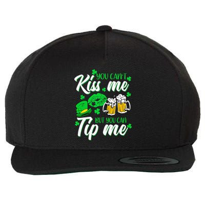 St Patricks Day Lucky Shamrock Waitress Bartender Waiter Wool Snapback Cap
