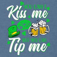 St Patricks Day Lucky Shamrock Waitress Bartender Waiter Garment-Dyed Sweatshirt