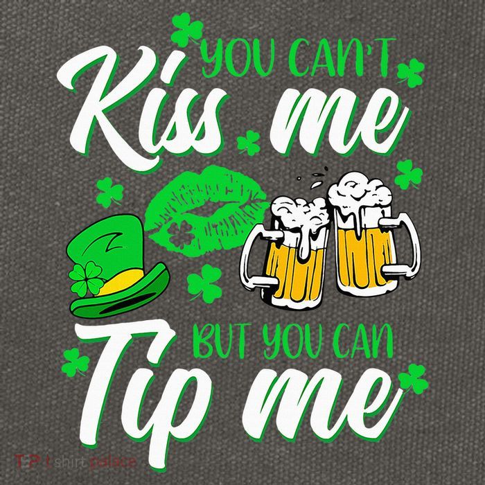 St Patricks Day Lucky Shamrock Waitress Bartender Waiter Cotton Canvas Backpack