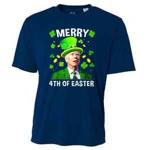 St Patricks Day Funny Joe Biden Merry 4th Of Easter Gift Cooling Performance Crew T-Shirt