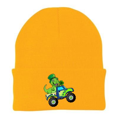 St Patricks Day Cute Dinosaur Monster Truck Gift Knit Cap Winter Beanie