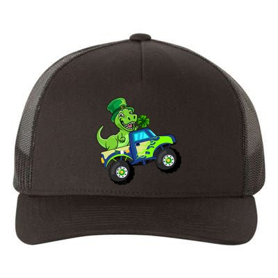 St Patricks Day Cute Dinosaur Monster Truck Gift Yupoong Adult 5-Panel Trucker Hat