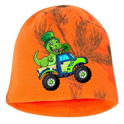 St Patricks Day Cute Dinosaur Monster Truck Gift Kati - Camo Knit Beanie