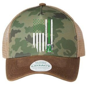 St Patrick's Day Beer American Flag Legacy Tie Dye Trucker Hat