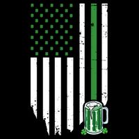 St Patrick's Day Beer American Flag Zip Tote Bag