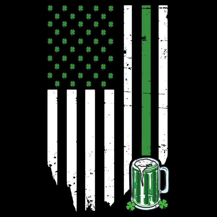 St Patrick's Day Beer American Flag Zip Tote Bag
