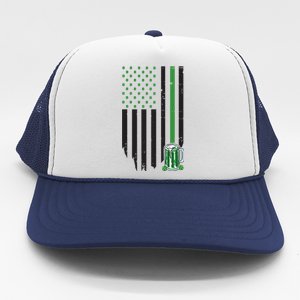 St Patrick's Day Beer American Flag Trucker Hat