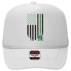 St Patrick's Day Beer American Flag High Crown Mesh Back Trucker Hat