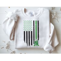 St Patrick's Day Beer American Flag Sweatshirt