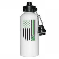 St Patrick's Day Beer American Flag Aluminum Water Bottle