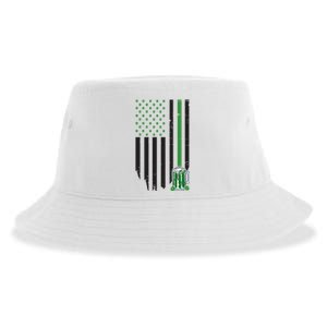 St Patrick's Day Beer American Flag Sustainable Bucket Hat