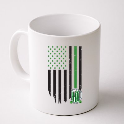 St Patrick's Day Beer American Flag Coffee Mug