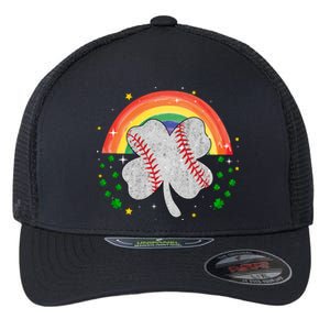 Saint Patricks Day Shenanigans Rainbow Baseball Shamrock Gift Flexfit Unipanel Trucker Cap