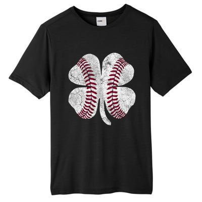 St Patrick's Day Shamrock Baseball Saint Paddy's Gift Tall Fusion ChromaSoft Performance T-Shirt