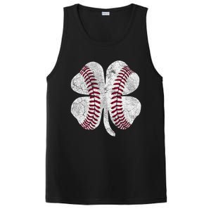 St Patrick's Day Shamrock Baseball Saint Paddy's Gift PosiCharge Competitor Tank