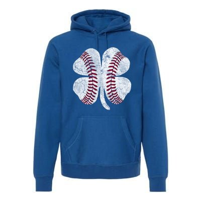 St Patrick's Day Shamrock Baseball Saint Paddy's Gift Premium Hoodie