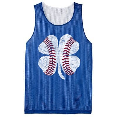 St Patrick's Day Shamrock Baseball Saint Paddy's Gift Mesh Reversible Basketball Jersey Tank