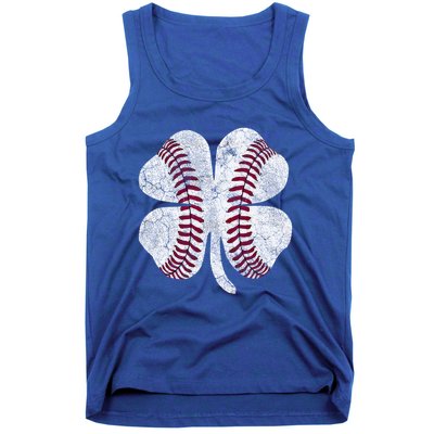 St Patrick's Day Shamrock Baseball Saint Paddy's Gift Tank Top