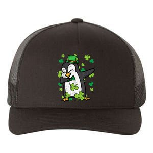 St Patricks Day Penguin Dab Saint Paddys Boys Girls s Yupoong Adult 5-Panel Trucker Hat