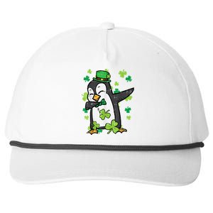 St Patricks Day Penguin Dab Saint Paddys Boys Girls s Snapback Five-Panel Rope Hat