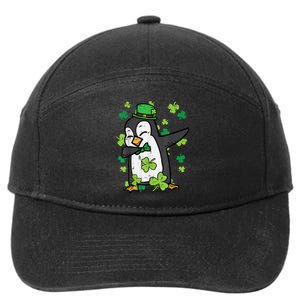 St Patricks Day Penguin Dab Saint Paddys Boys Girls s 7-Panel Snapback Hat