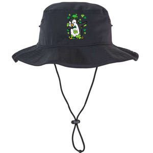 St Patricks Day Penguin Dab Saint Paddys Boys Girls s Legacy Cool Fit Booney Bucket Hat