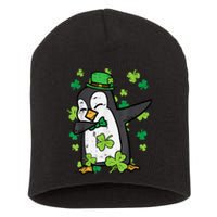 St Patricks Day Penguin Dab Saint Paddys Boys Girls s Short Acrylic Beanie