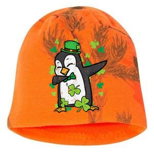 St Patricks Day Penguin Dab Saint Paddys Boys Girls s Kati - Camo Knit Beanie