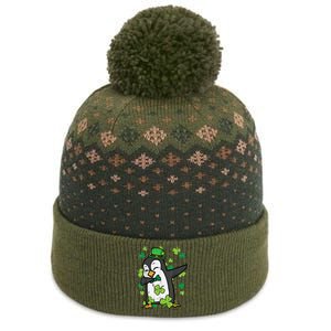 St Patricks Day Penguin Dab Saint Paddys Boys Girls s The Baniff Cuffed Pom Beanie