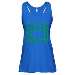 St Patricks Day Feeling Lucky Shamrock St Patrick's Day Gift Ladies Essential Flowy Tank