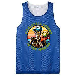 Skeleton Pickleball Dad Pickleball Funny Gift For Fathers Day Funny Gift Mesh Reversible Basketball Jersey Tank