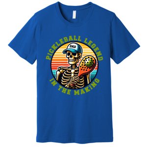 Skeleton Pickleball Dad Pickleball Funny Gift For Fathers Day Funny Gift Premium T-Shirt