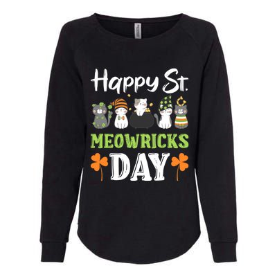 St Patricks Day Outfit Cute Cats Gift Womens California Wash Sweatshirt