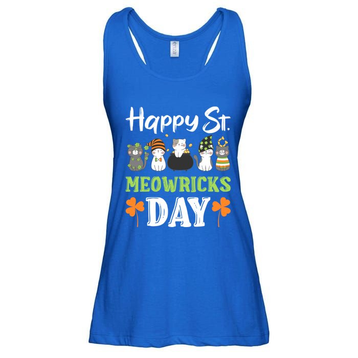 St Patricks Day Outfit Cute Cats Gift Ladies Essential Flowy Tank