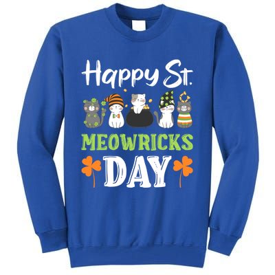 St Patricks Day Outfit Cute Cats Gift Tall Sweatshirt