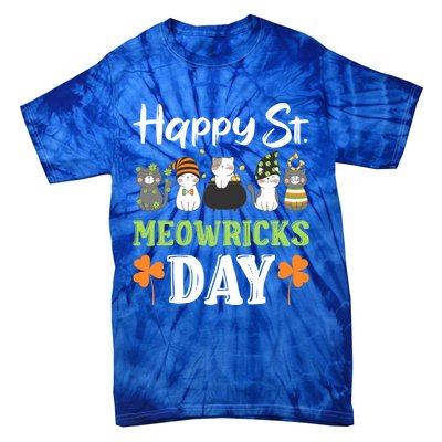 St Patricks Day Outfit Cute Cats Gift Tie-Dye T-Shirt