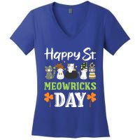 St Patricks Day Outfit Cute Cats Gift Women's V-Neck T-Shirt